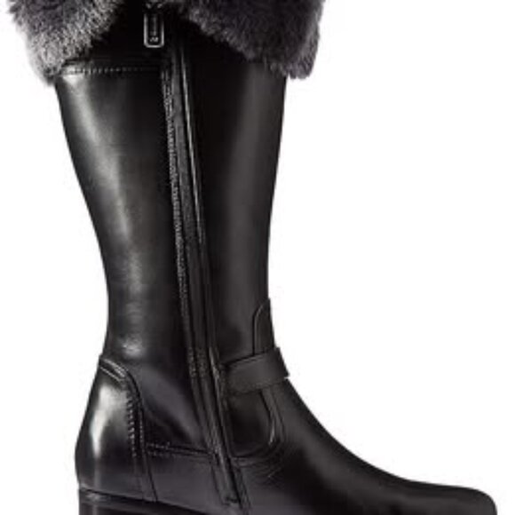 Blondo Women's Flavia Fashion Boot, Black Leather - Picture 3 of 3